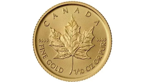 Canadian 1/10 oz Gold Maple Leaf Coin(Random Year)