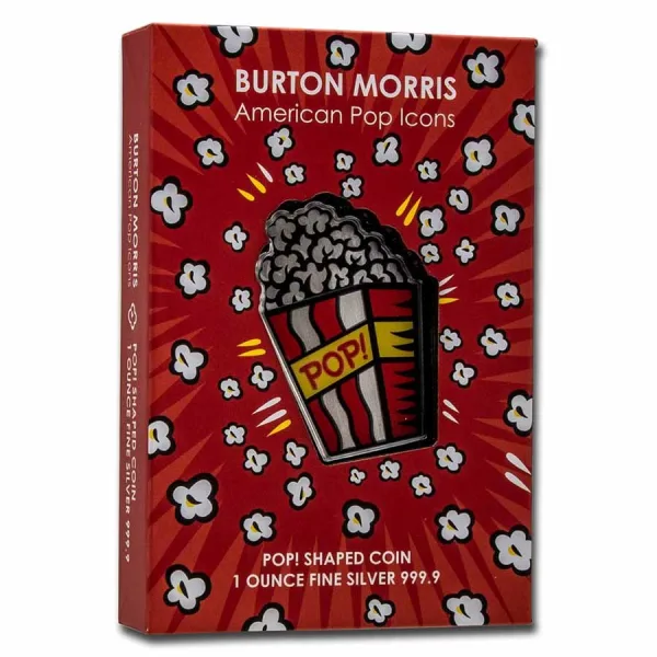 PAMP 1 oz Silver $2 Burton Morris - Popcorn Coin Pop!