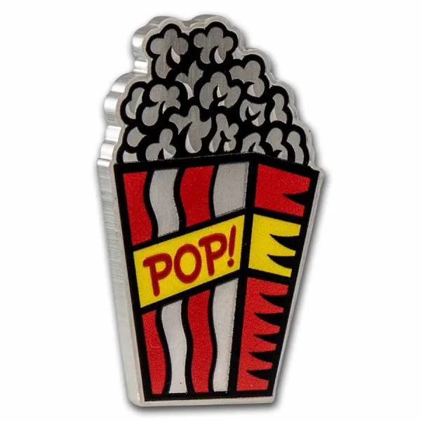 PAMP 1 oz Silver $2 Burton Morris - Popcorn Coin Pop!