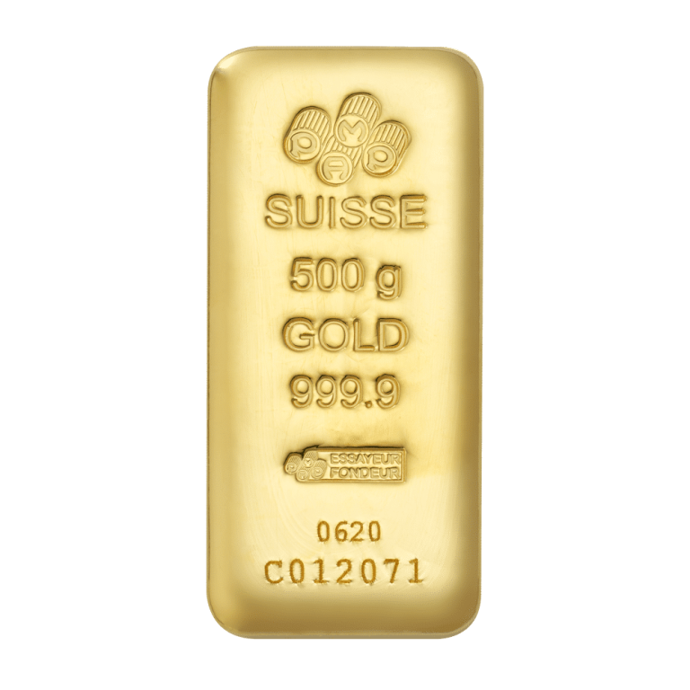 500 Gram Pamp Cast Gold Bar