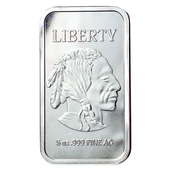 5 oz Silver Bar - Buffalo