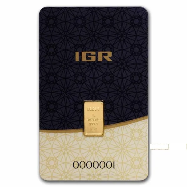 1 gram Gold Bar - (IGR) Istanbul Gold Refinery (New with Assay)