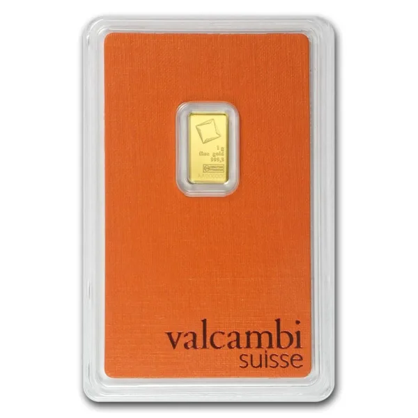 1 Gram Valcambi Gold Bar (New w/ Assay)