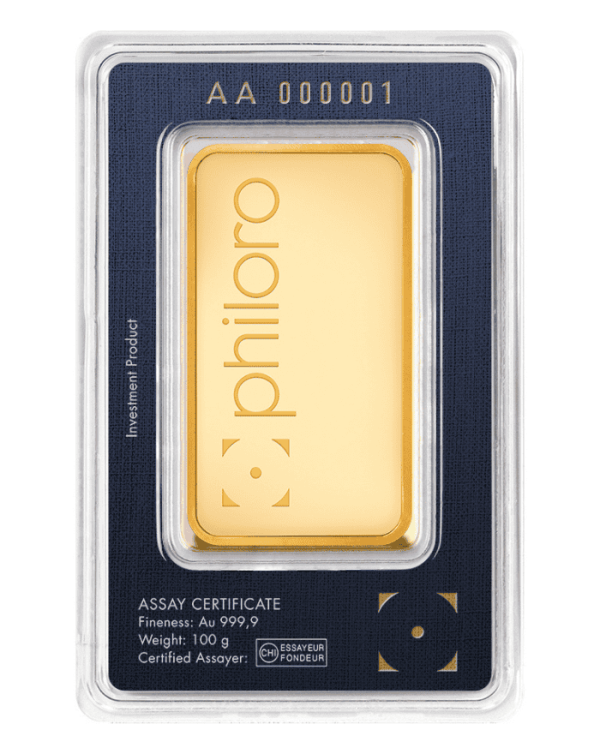 100 Gram Gold Bar Random Brands With Assay