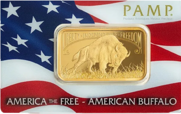 1 oz PAMP Suisse American Buffalo Gold Bar (in Assay)