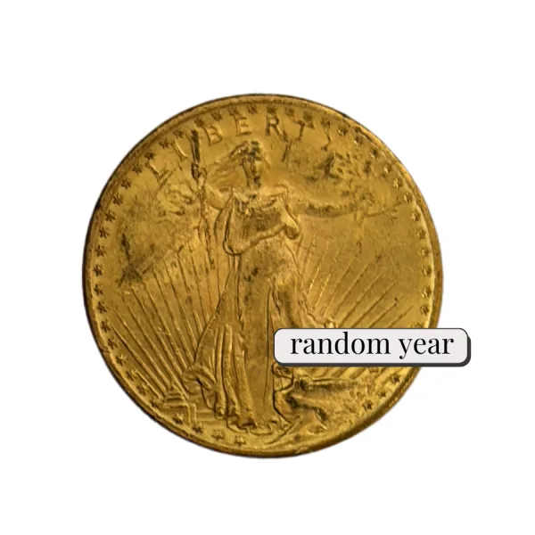 $20 St Gaudens Gold Double Eagle AU (Random Year)