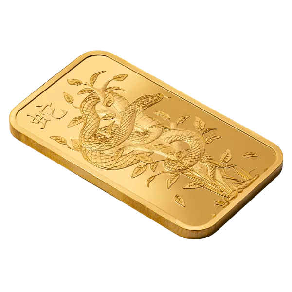 2025 1 oz Gold Bar PAMP – Legend of the White Snake Goddess