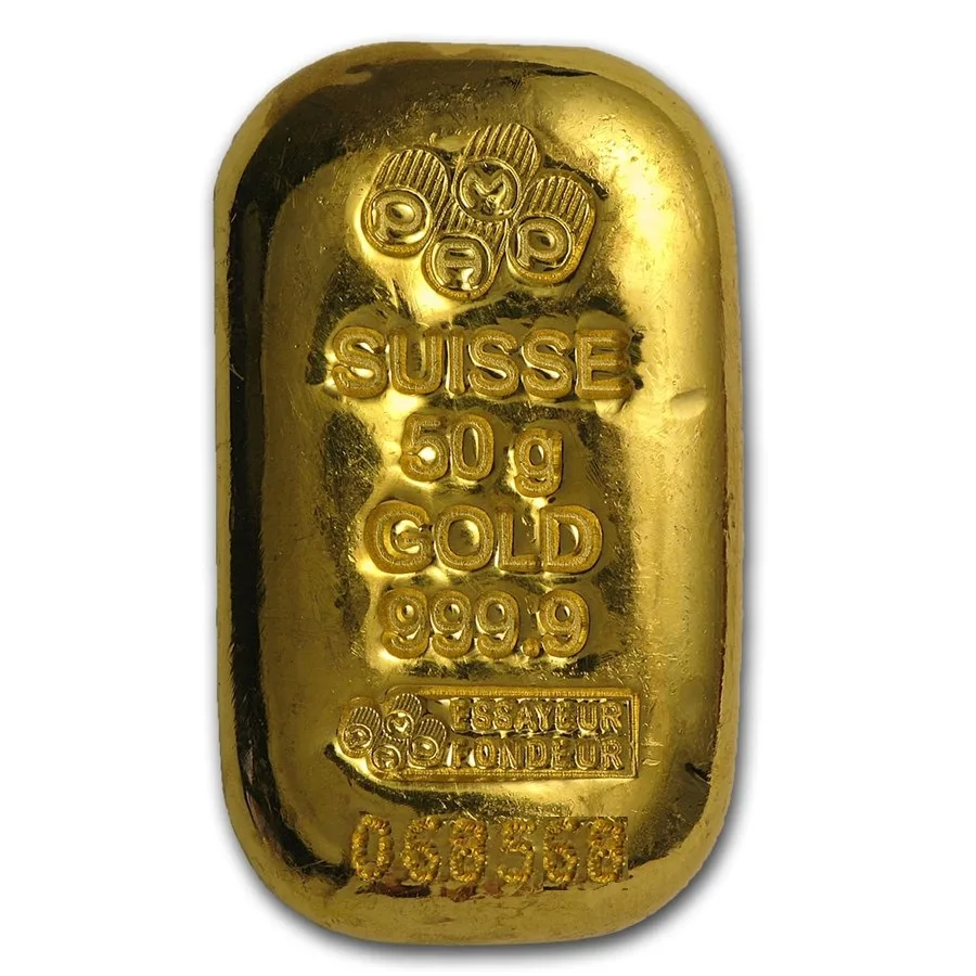 100 Gram Gold Bar - PAMP Suisse Cast .9999 Fine( In Assay)