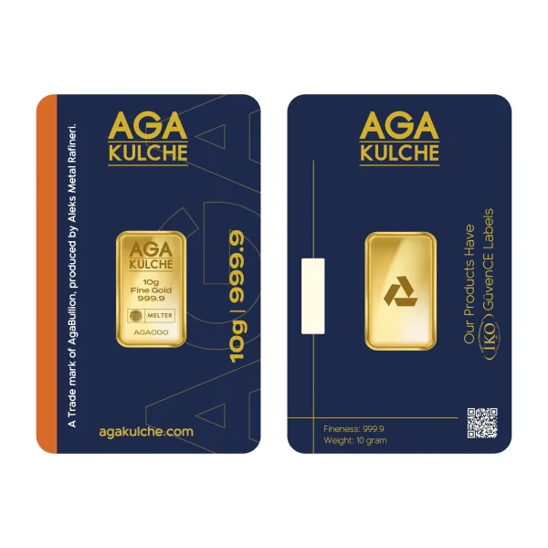 10 Gram Gold Bar .9999 AGA KULCHE